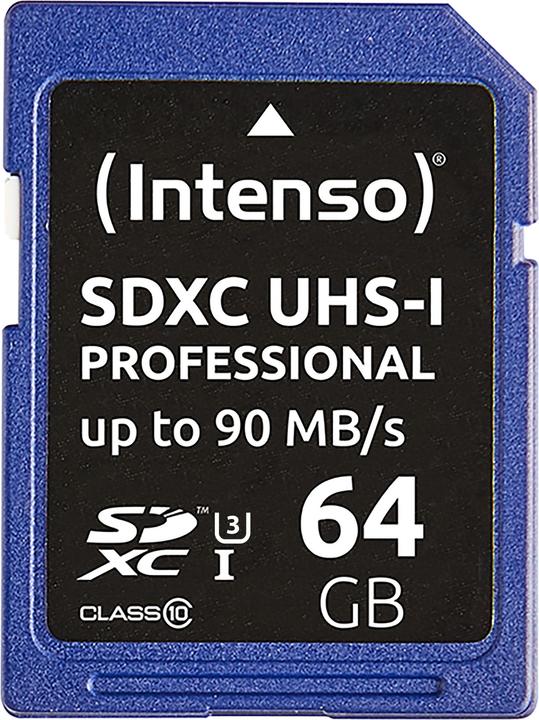 Intenso SDXC Card (64 GB, SDXC, U1, UHS-I)