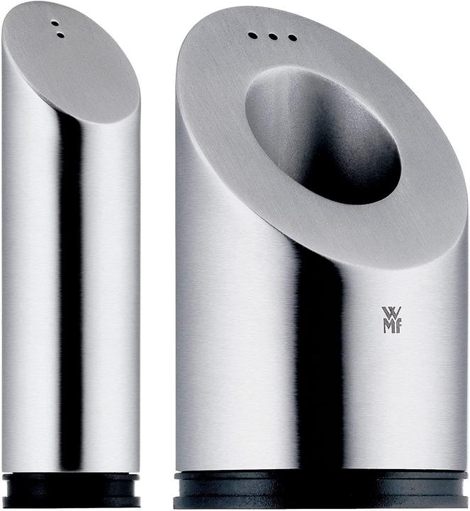 Produktbild WMF Salz und Pfefferstreuer Set 2tlg Streuer klein TwoinOne Edelstahl matt (Pfeffer, Salz)