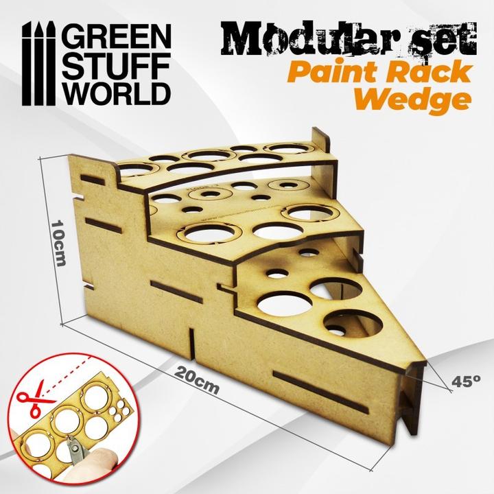 Actual product image Green Stuff World Modular Paint Rack - WEDGE