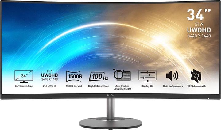 Produktbild MSI PRO MP341CQDE (3440 x 1440 Pixel, 34")
