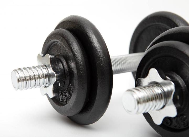 Actual product image Fitcom Dumbbell Set 2x 10 Kg (4 x 2.5 kg, 4 x 1.25 kg)