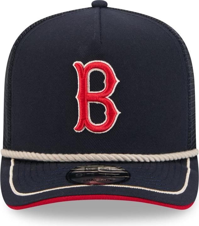 Actual product image New Era 9Fifty Trucker Cap - Vintage Rope Boston Red Sox