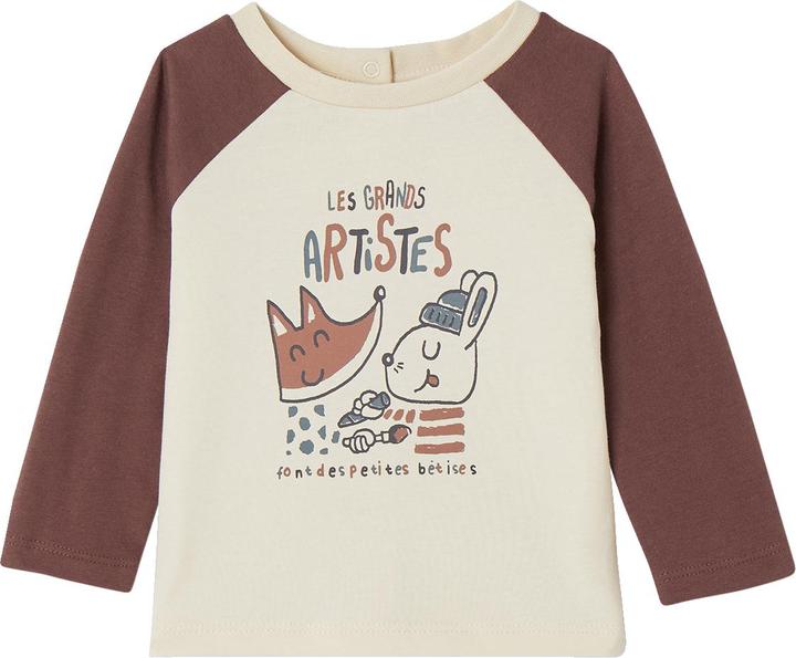 Immagine prodotto Vertbaudet Camicia da neonato con maniche raglan e stampa, cotone organico (62)