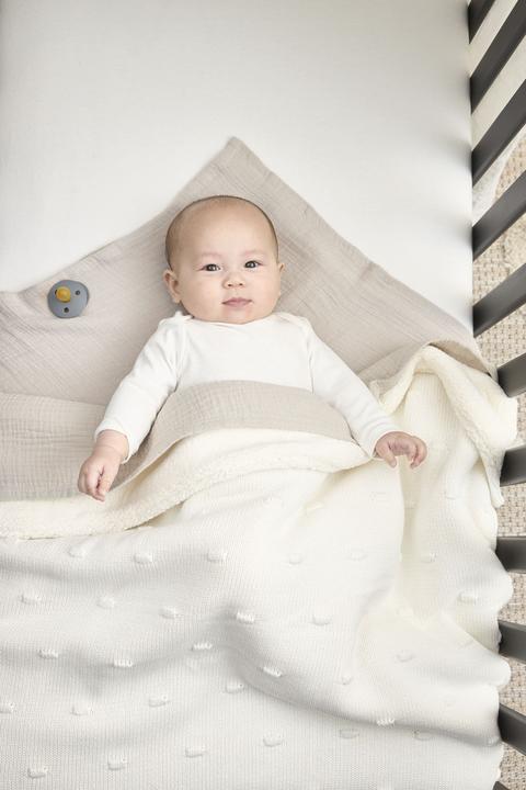 Image du produit Meyco Knots teddy couverture de bébé grande