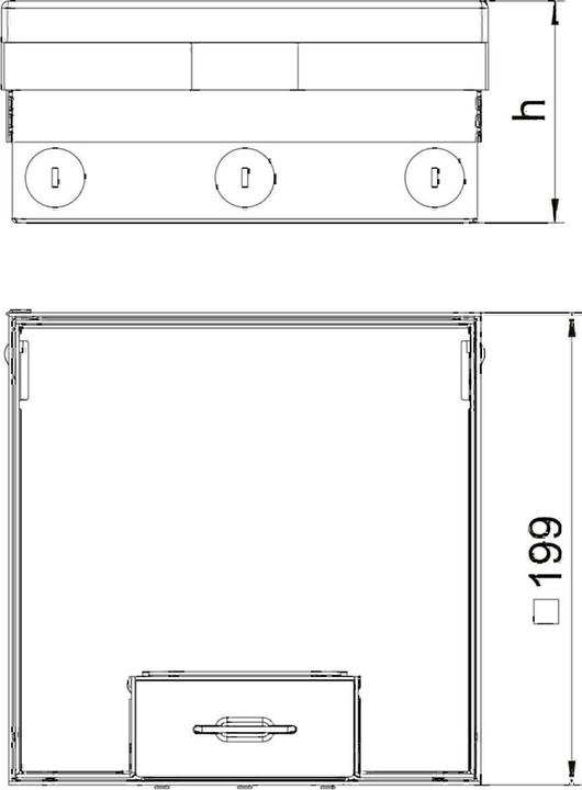 Produktbild OBO Bettermann OBO UDHOME4 2V Bodentank komplett leer (Diverse)