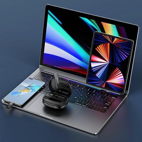 Actual product image Usams Bezprzewodowy mikrofon krawatowy ENC 2.4G Lavalier Microphone Lightning ZB244MKF01 (U