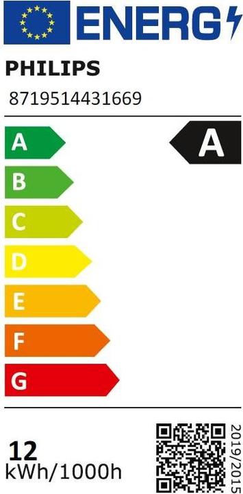 Energy Label Philips 43166900 (G13, 11.90 W, 2500 lm, 1 x, A)