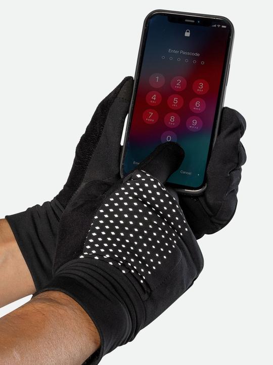 Actual product image Nathan Hyper Night Reflective Convertible Mitt Glove running gloves (S)