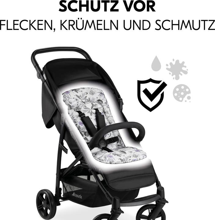 Produktbild Hauck Pushchair Seat liner Floral Grey
