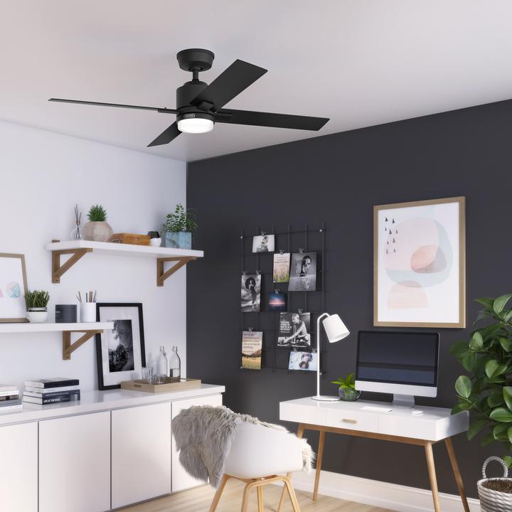 Image du produit Hunter Fans DC Deckenventilator Mila Schwarz mit LED & Fernbedienung (44 dB)