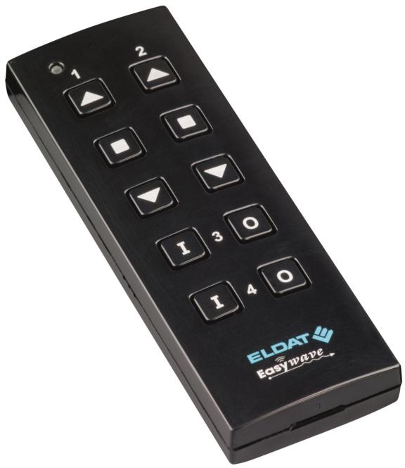 Actual product image Eldat Hand-held transmitter RT34E5004-01-22 4-channel, deep black RAL9005