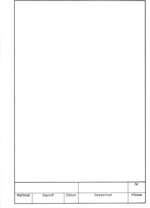 Actual product image Folia Worksheets technical drawing, A4, 10 pieces (120 g/m², 1 x)