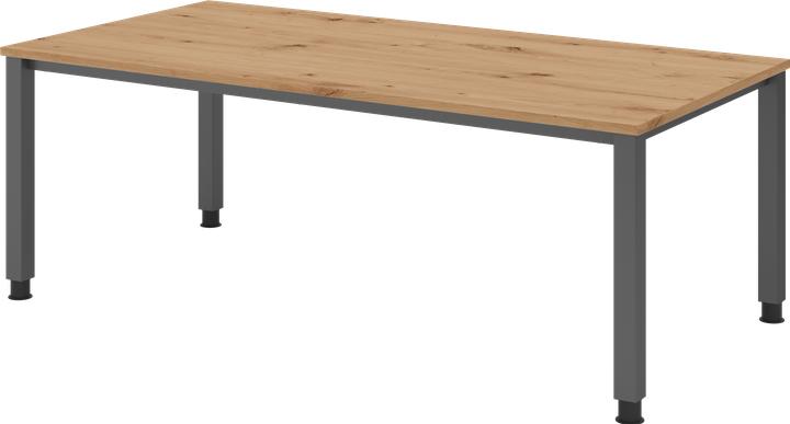 Produktbild Hammerbacher Schreibtisch 4Fuss eckig 200x100cm Asteiche (200 x 100 cm)