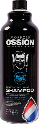 Morfose Ossion Barber Keratin Treatment Shampoo szampon do wszystkich rodzajów włosów Salt Free (1000 ml, Flüssiges Shampoo)