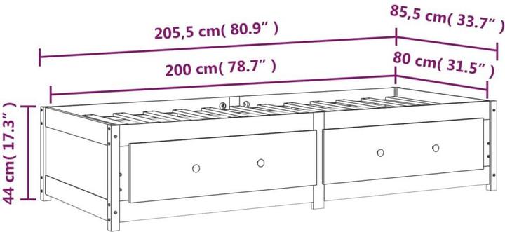 Produktbild VidaXL Rees (80 x 200 cm)