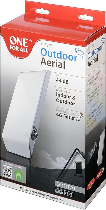 Actual product image One for All DUPLIKAT One-For-All DVB-T FHD Outdoor SV-9450 (Flat antenna, 44 dB, DAB/ DAB+, DVB-T / -T2)