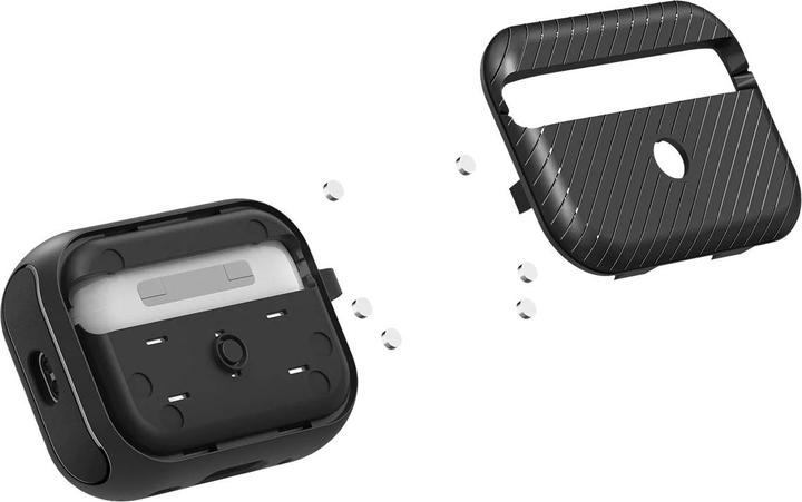Image du produit Spigen MAG ARMOR MAGSAFE Apple AIRPODS PRO 1 / 2 MATTE BLACK (Sac pour écouteurs)