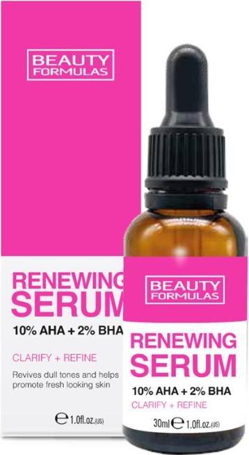 Immagine prodotto Beauty Formulas Siero rinnovatore 10% Aha + 2% Bha Siero rinnovatore 30Ml (30 ml)