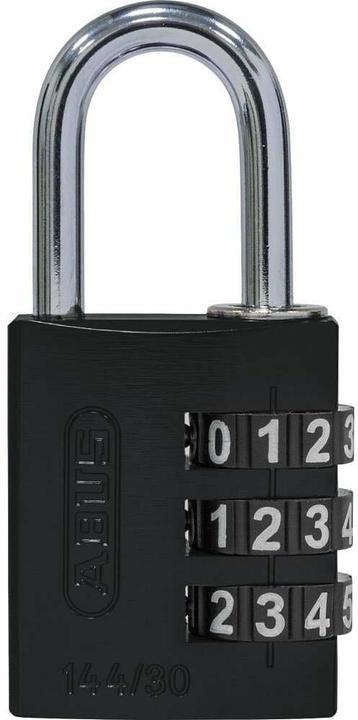 Produktbild Abus Zahlenschloss 144/30 B/DFNLI Schwarz Aluminium