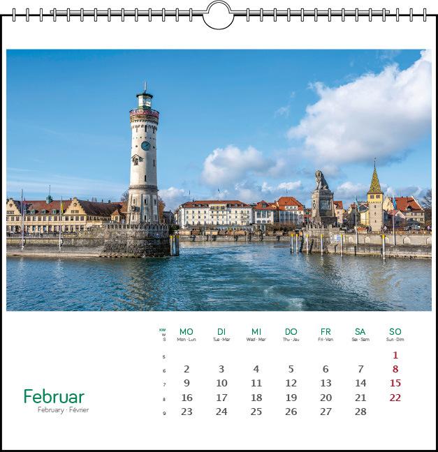 Actual product image stlicher Bodensee 2026 (17 x 17 cm, Hardcover, English, French)