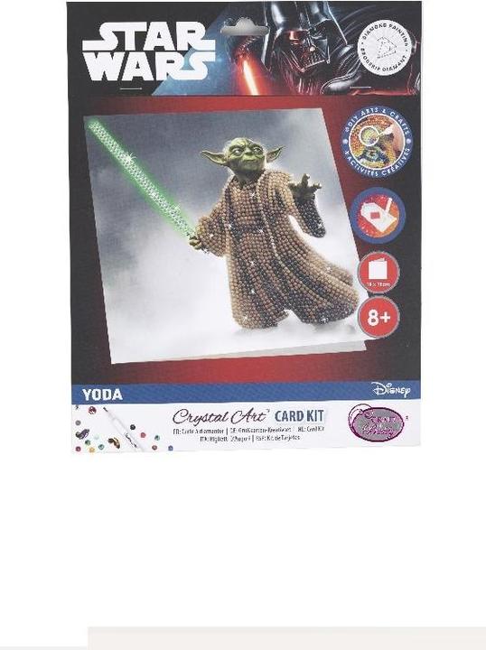 Actual product image Craft Buddy Yoda, Card 18x18cm Crystal Art