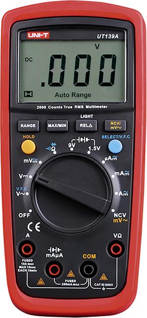 Produktbild Steffen Multimeter AC/DC (0-600V/0-10A) CATIII 600V rt/sw (CAT III 600V)