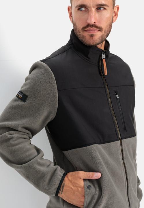 Actual product image Camel Active Fleece jacket with stand-up collar made from recycled material (M)