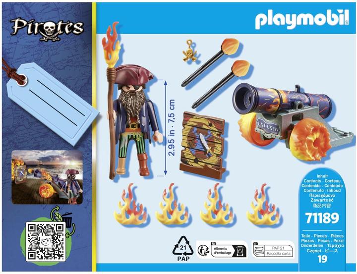 Produktbild Playmobil Pirat mit Kanone (71189, Playmobil Pirates)