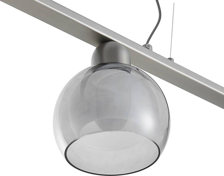 Actual product image Lucande Kaiya 3 pendant light L14 nickel (E14)