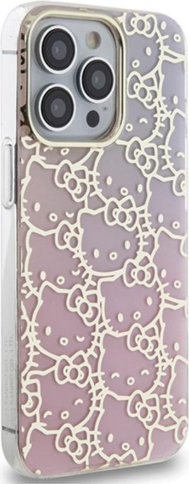 Produktbild Hello Kitty HKHCP15XHCHPEP iPhone 15 Pro Max 6.7" różowy/pink hardcase IML Gradient Electrop Crowded (Apple iPhone 15 Pro Max)