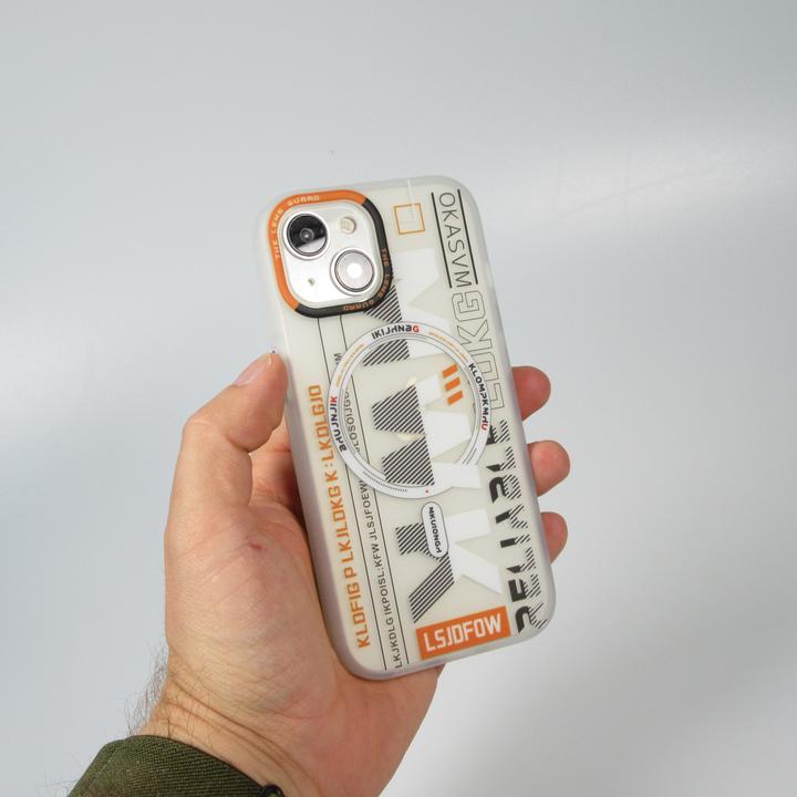 Produktbild PhoneLook Hülle MWK Cyber Grid Silikon mit MagSafe (Apple iPhone 15)