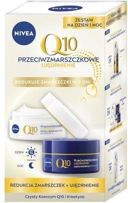 Actual product image NIVEA Q10 Anti-Wrinkle Day Cream 50ml + Firming Night Cream 50ml (50 ml, Day cream, Night cream)