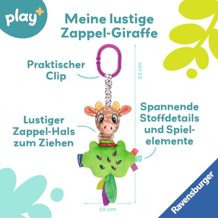Image du produit Ravensburger 4851 play+ Girafe zapping, peluche avec effet de jeu amusant, jouet pour bébé à partir de 0 ans