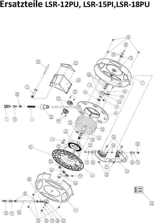 Produktbild Rockair Druckluft-Schlauchaufroller LSR-12PU