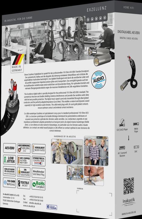 Produktbild Inakustik Exzellenz Digitalkabel AES/EBU (1.50 m, XLR)