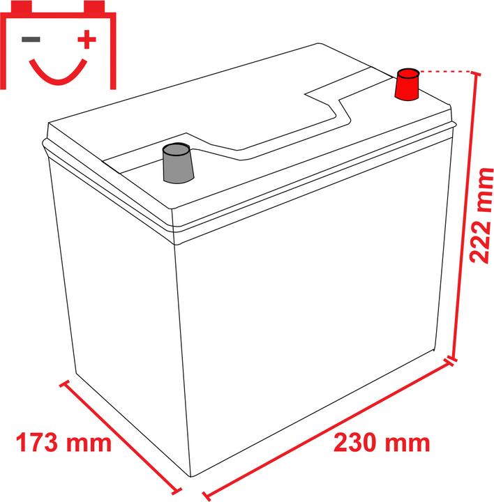 Produktbild Voltic VP56068 Perfomance (12 V, 65 Ah, 550 A)