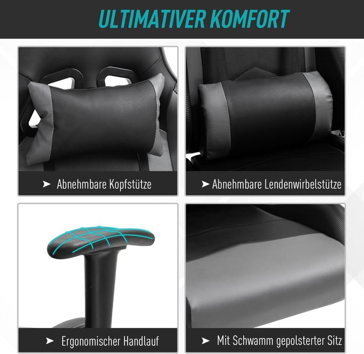 Image du produit Vinsetto Chaise de jeu ergonomique