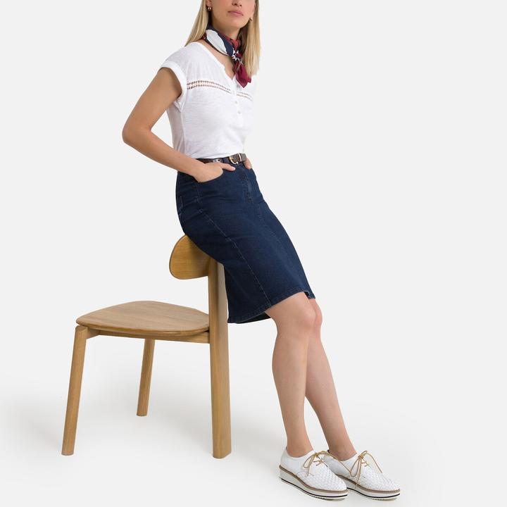 Image du produit Anne Weyburn Jupe en jean en denim stretch (40)