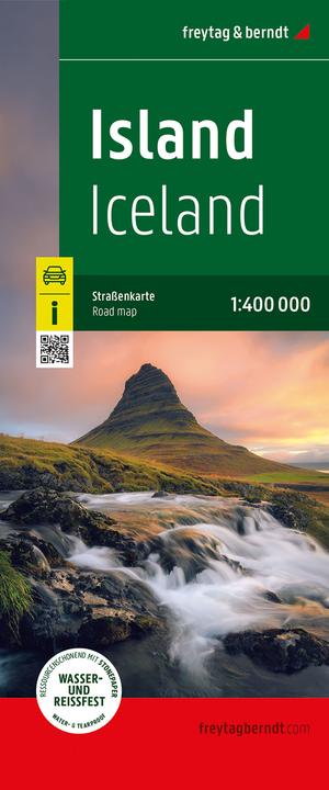 Produktbild Island, Strassenkarte 1:400.000, freytag & berndt, Softcover