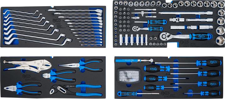 Produktbild BGS Metall-Werkzeugkoffer 3 Schubladen mit 143 Werkzeugen (1 Teile)