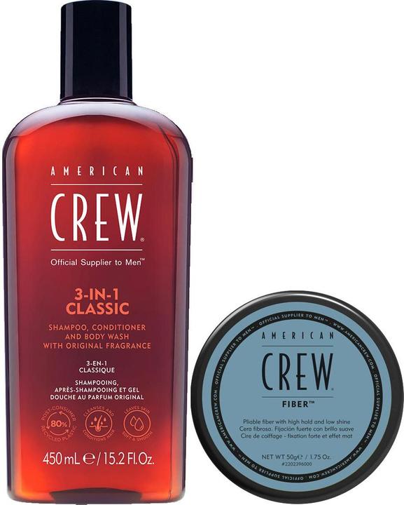 American Crew Classic Fiber + 3in1 Classic Set (Haarpflege set)