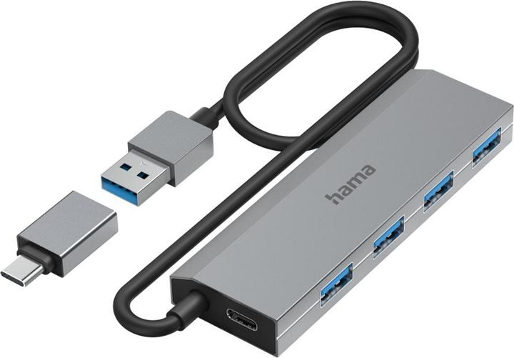 Hama USB Hub (USB-C, 4 Ports)