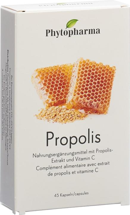 Actual product image Phytopharma Propolis (45 Piece, Capsules, 46 g)