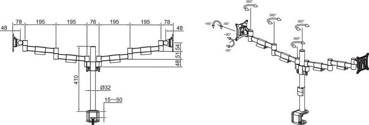 Produktbild Multibrackets M Deskmount (Tisch, 30")