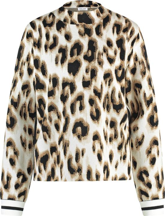 Produktbild Gerry Weber Jacquard Pullover mit Animal-Print Pullover Langarm Rundhals - 63456 (36)