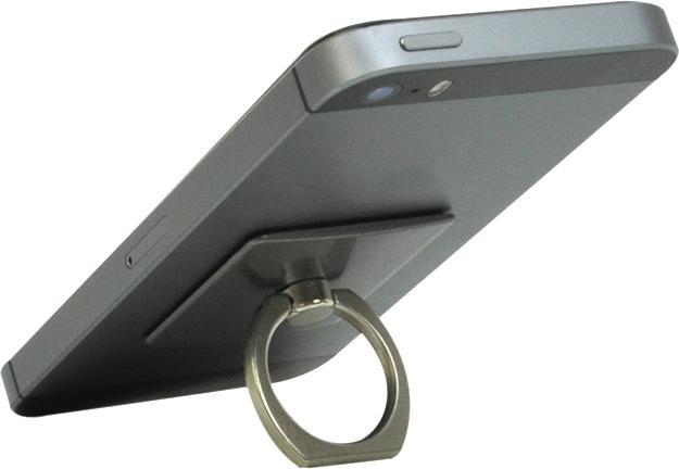 Produktbild PNI Universelle PNI-O-Ring-Halterung, Schreibtischständer und Smart Grip, Hellschwarz, Autohalterung im