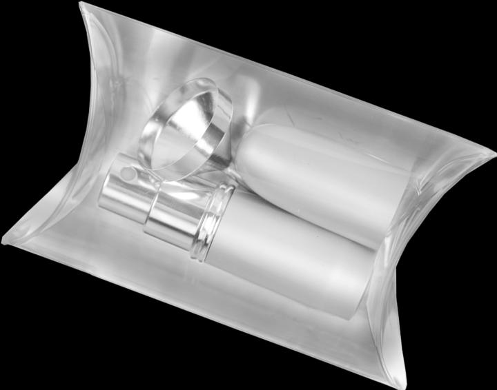 Immagine prodotto Nebulizzatore tascabile argento per 4 ml + imbuto argento in confezione regalo (4 ml)
