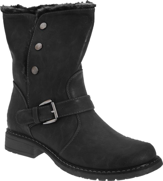Cats Eyes Ankle Boots Winterstiefel Stiefel Stiefeletten Im Bikerstil Zum Umklappen