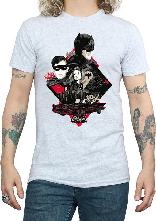 Produktbild Batman TV Serie Charakter Skyline TShirt (XL)