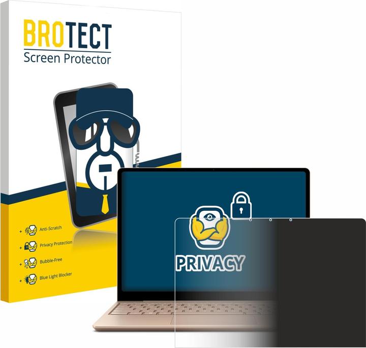 BROTECT Sichtschutzfolie Anti-Spy Privacy Folie Blaulicht-Schutz (12.40")